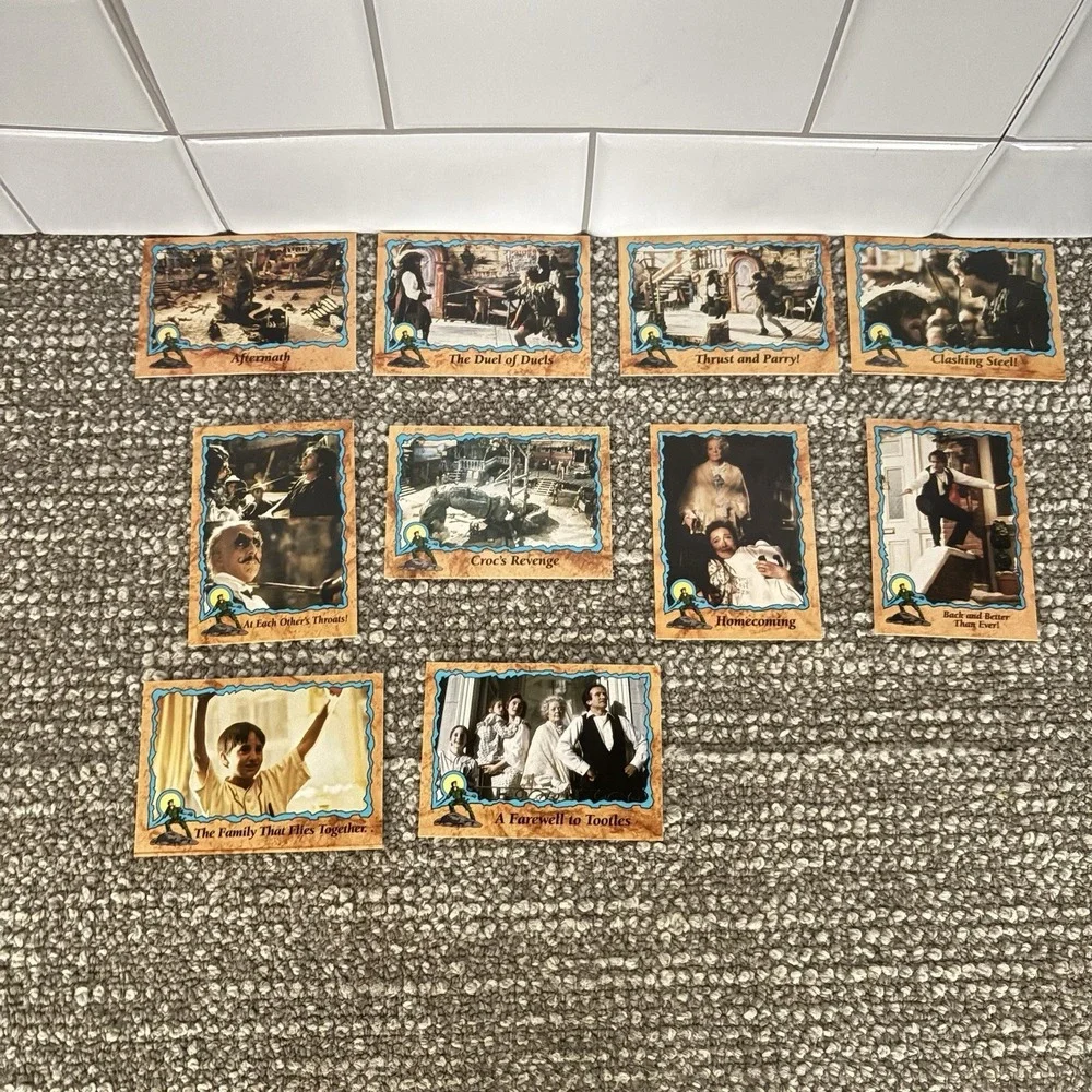 Topps‎ 1991 Hook Movie Complete 99 Set W 11 Stickers Robin Williams Peter Pan